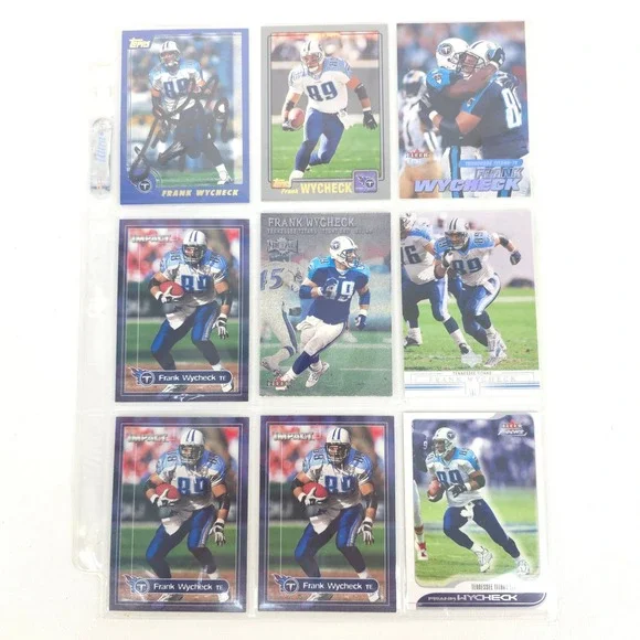 Frank Wycheck Football Card Lot Titans Autograph Inserts Chase Tennessee Vintage - Picture 2 of 16
